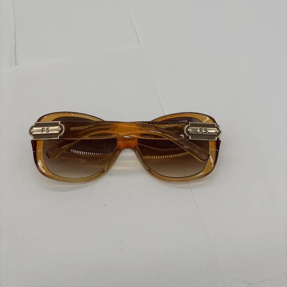 Women's Vintage Franco Sarto  Sunglasses Cats Eye Large Amber Colored